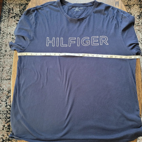 Tommy Hilfiger Blue Short Sleeve Logo T-shirt Size Women's XXL - Picture 4 of 6